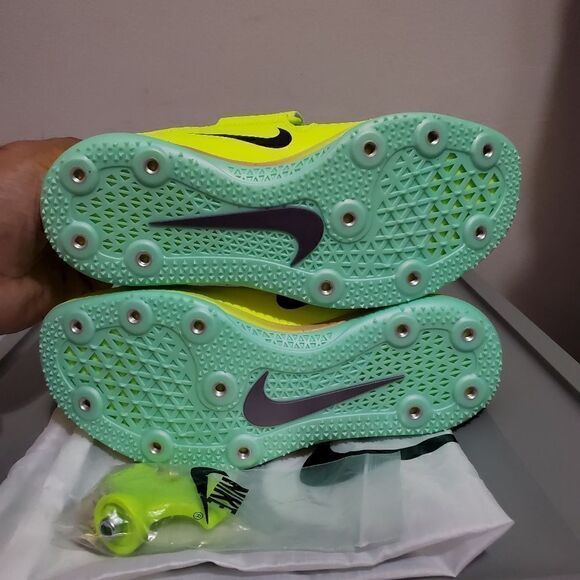 Nike High Jump Elite Athletic Spikes Mens 5 Womens 4.5 Volt  DR9925-700 NEW - Picture 6 of 13